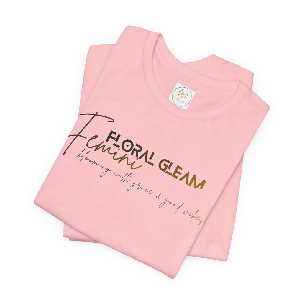Floral Gleam™ Feminine Aesthetic T-Shirt | Soft Girl Spring '26 Capsule | Minimal Chic Graphic Tee